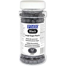 Picture of BLACK EDIBLE LARGE SUGAR PEARLS 100G